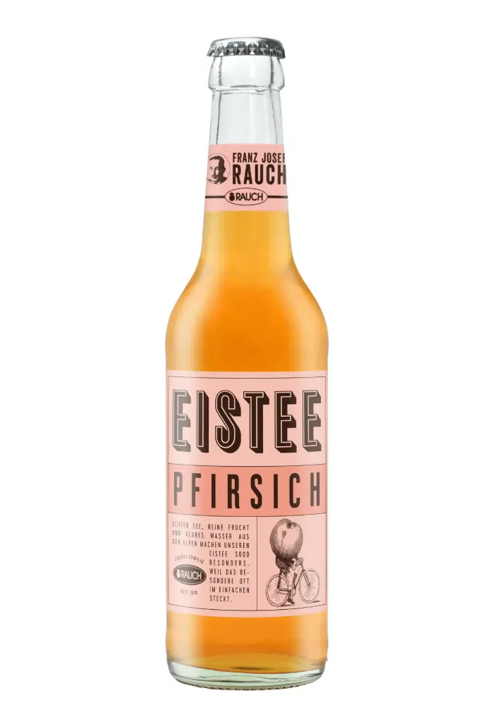 Rauch - Fjr Eistee Pfirsich - 24x 0,33l Glas