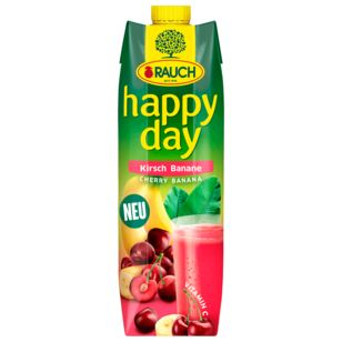 Rauch - Happy Day Kirsch & Banane - 6x 1l Tp