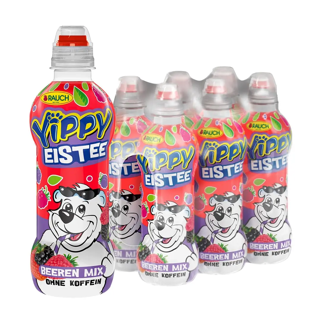 Rauch - Yippy Eistee Beeren-Mix - 6x 0,33l Pet