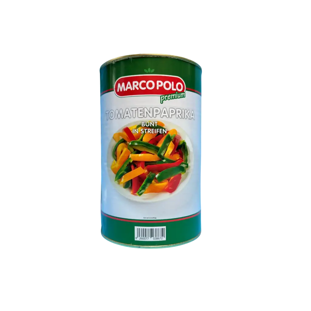 Marco Polo - Paprikastreifen rot/gelb/grün - 6x4250ml Dose