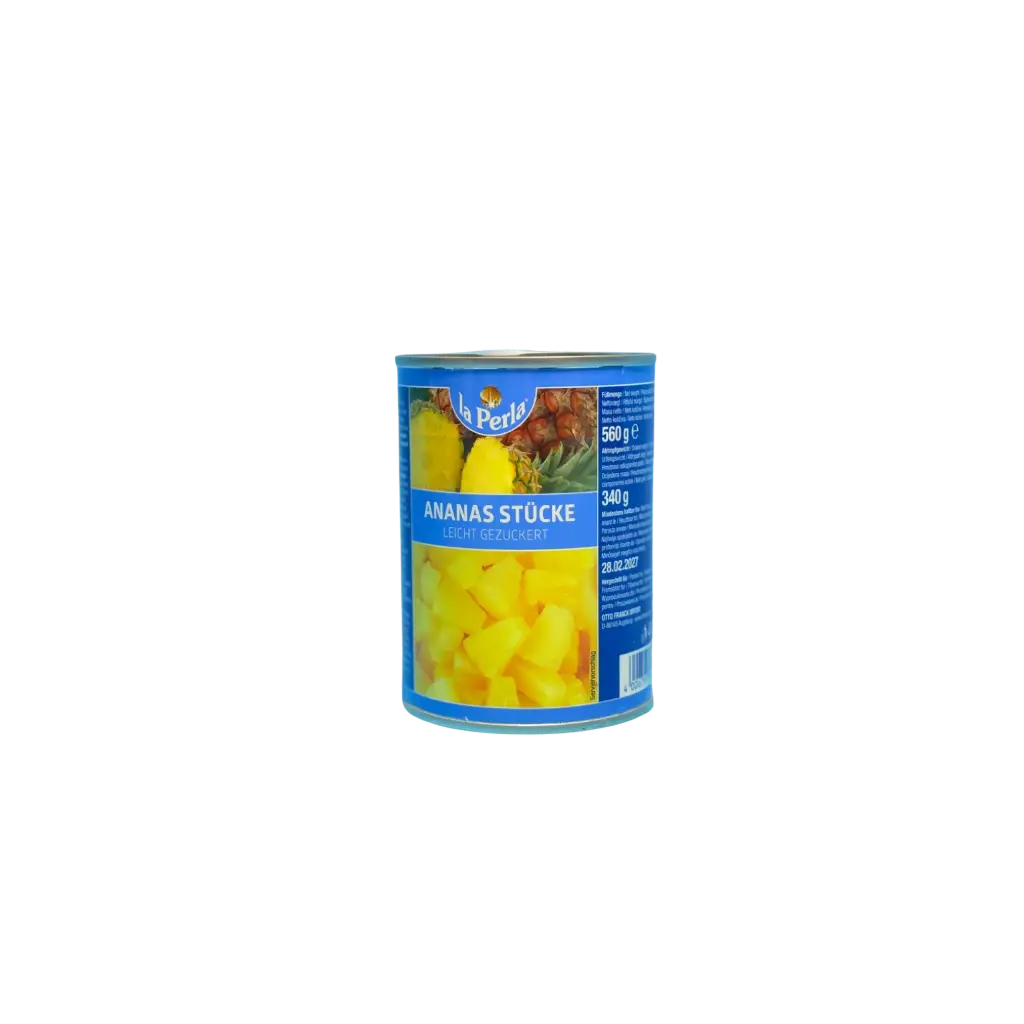 La Perla - Ananas Stücke - leicht gezuckert - 560g
