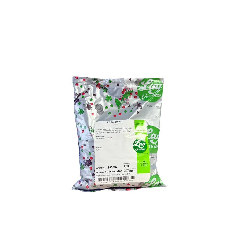Lay - Pfeffer schwarz ganz - 1kg
