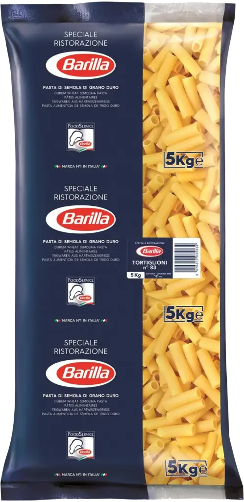Barilla - Nudeln - No 83 Tortiglioni - 5kg Beutel