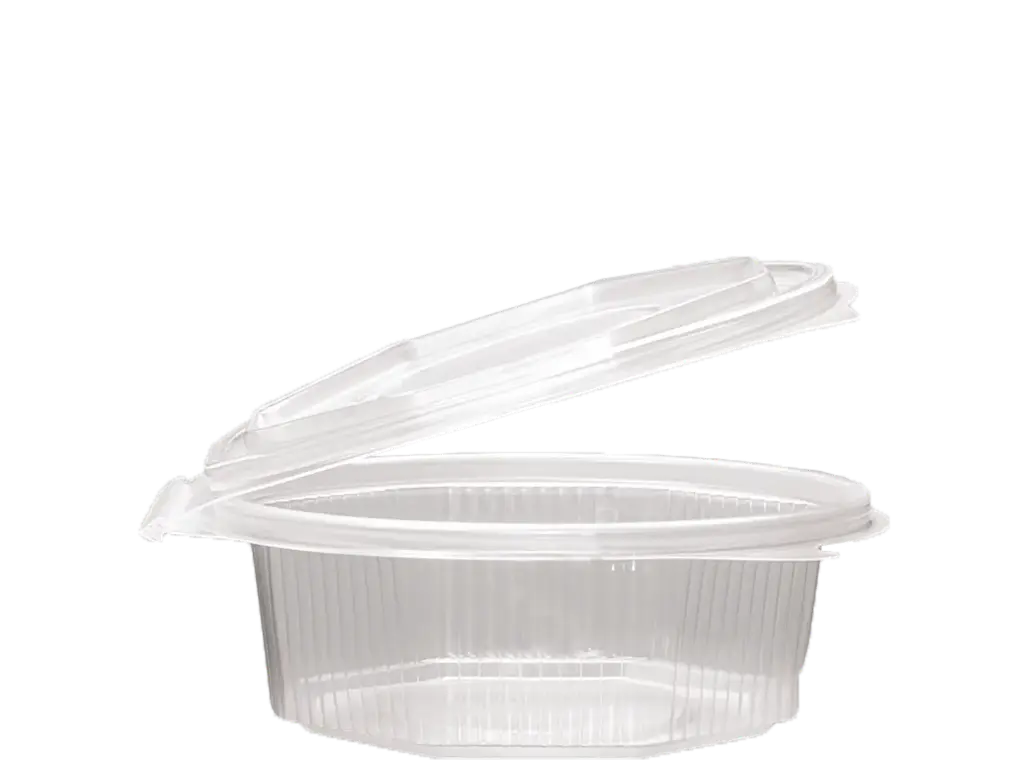 Verpackungsbecher rund - 200cc - Schale+Deckel - 5x50stk