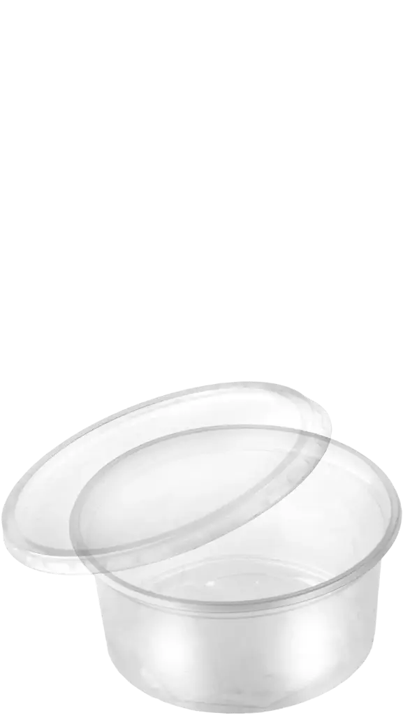 Soßenbecher - 80cc- Schale+Deckel - 50stk