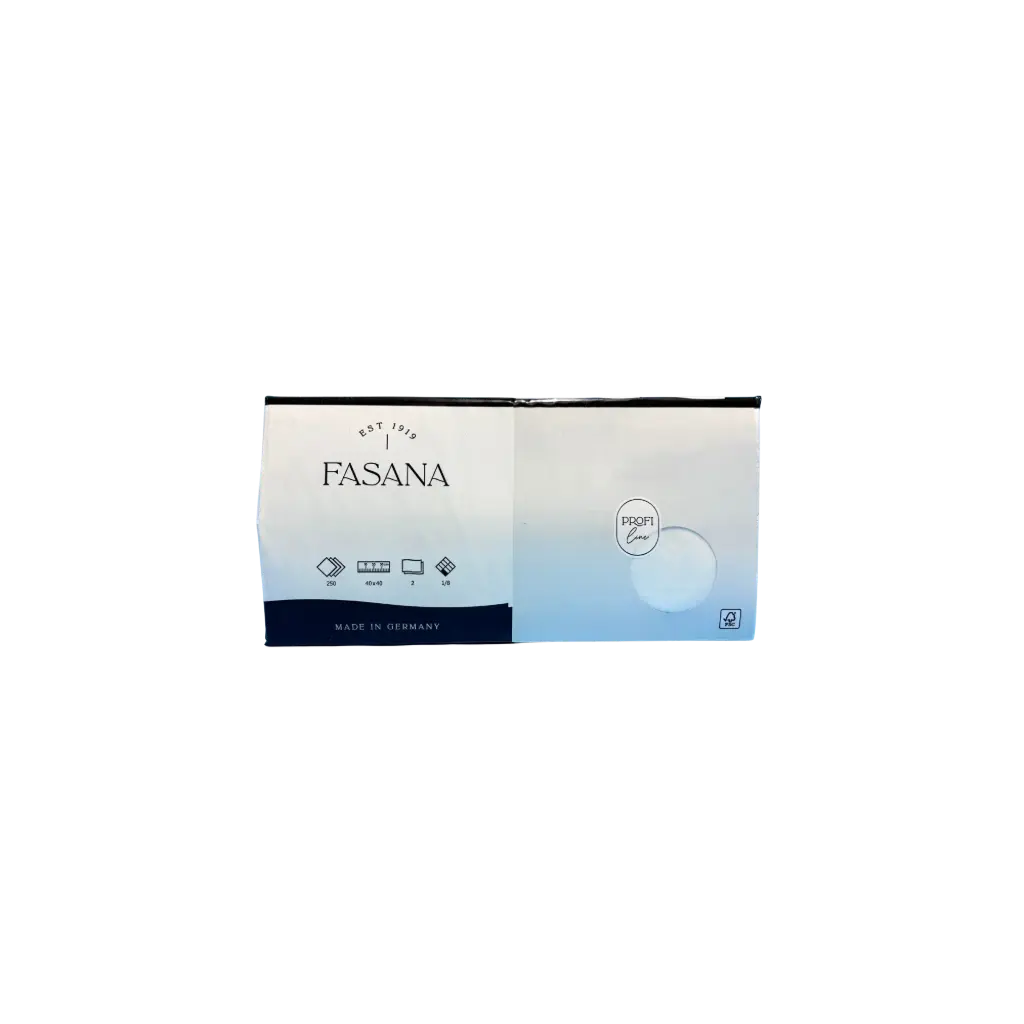 Fasana - Servietten - 2 lagig - 40x40 -1/8 - weiß
