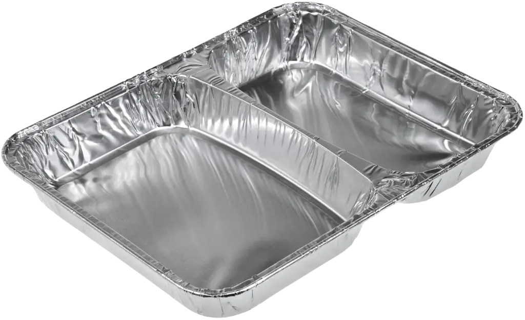 Aluschale - R880G - 2 geteilt - 480 ml - 227x177x30mm - 100Stk				