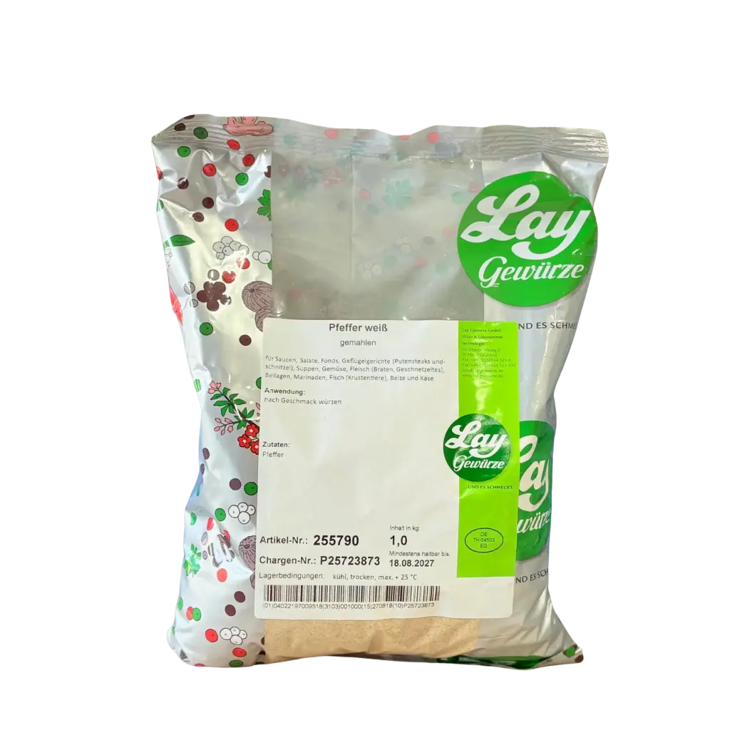 Lay - Pfeffer weiß gemahlen - 1kg