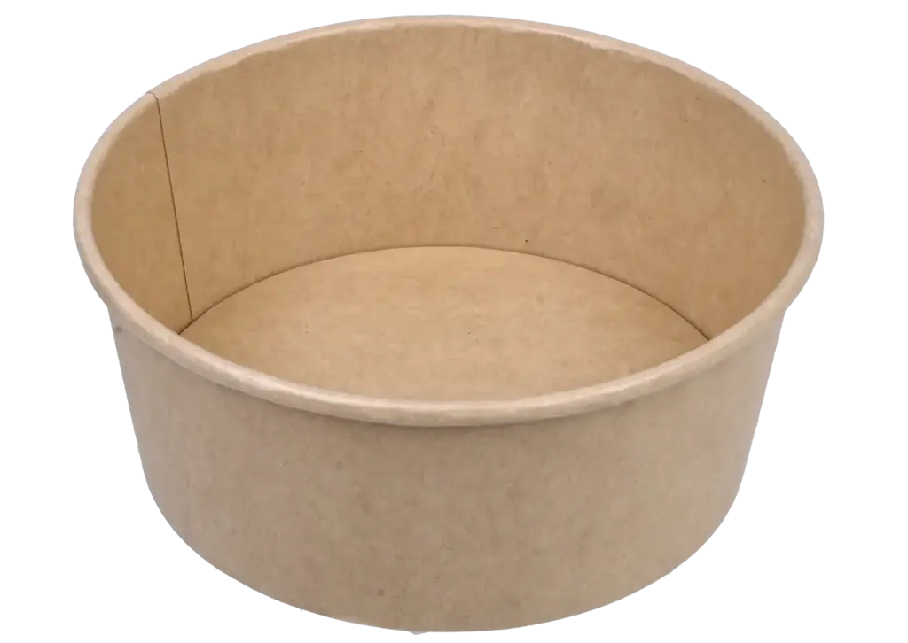 Salatschale m. Deckel - Kraftpapier - 25x750ml