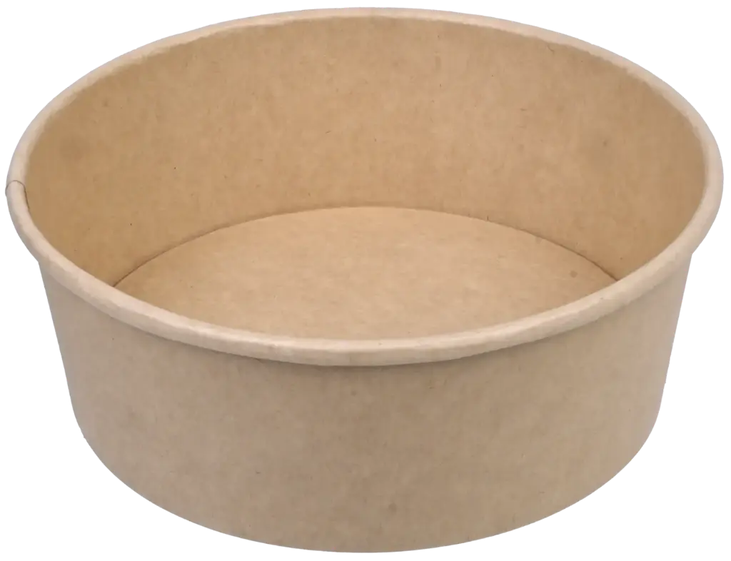 Salatschale m. Deckel - Kraftpapier - 25x1100ml