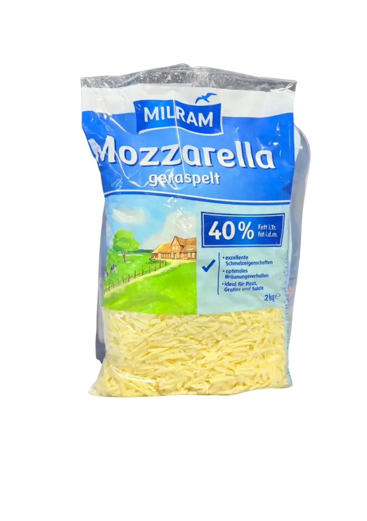 Vepo - Mozzarella 4mm gerieben 40% - 1kg