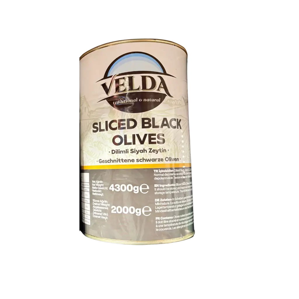 Velda - Oliven schwarz in Scheiben - 4300g 