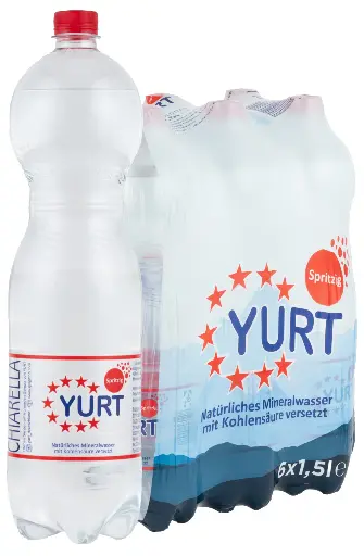 [PR-00556] Yurt - Natürliches Mineralwasser Spritzig – 6x 1,5l