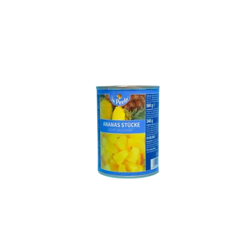 [PR-01757] La Perla - Ananas Stücke - leicht gezuckert - 560g