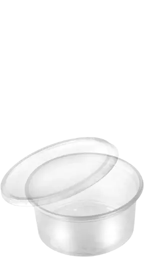 [PR-02098] Soßenbecher - 80cc- Schale+Deckel - 50Stk