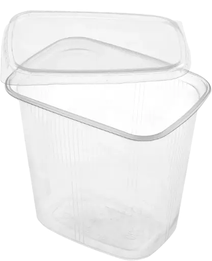 [PR-02100] RIPBOX - 500cc - 8 eckig - Schale+Deckel - 50stk