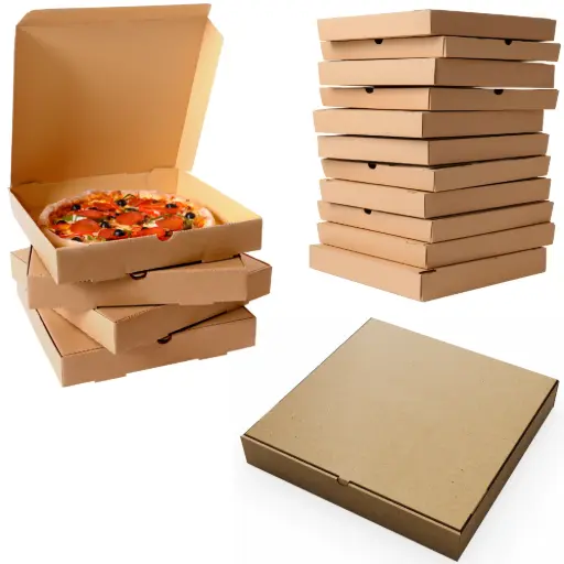 [PR-02138] Pizzakarton - 32x32x4 - braun - 100stk