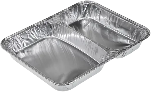 [PR-02671] Aluschale - R880G - 2 geteilt - 480 ml - 227x177x30mm - 100Stk				