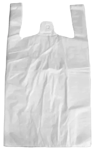 [PR-02726] Hemdchentragetaschen weiß - 30+18x55cm - 10x100