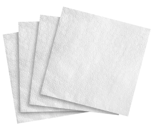 [PR-02734] Servietten - 1 lagig - 33x33 - ¼ - weiß -9x200stk