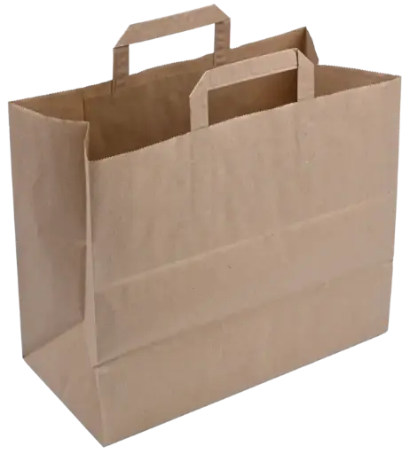 [PR-03909] Papiertragetaschen groß - 32x17x30cm - 250Stk