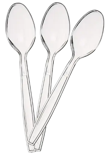 [PR-03911] Löffel Lux - PS  - transparent - 100Stk