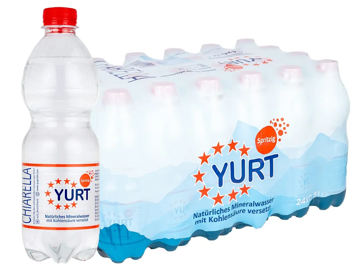[PR-00238] Yurt - (IT) Natürliches Mineralwasser Spritzig - 24x 0,5l DPG